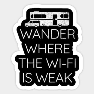 Airstream Camping Trailer Funny rv Camper Wanderlust Sticker